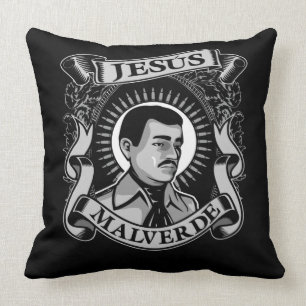Jesus Malverde Gift Mexican Hero Jesus Malverde Cushion
