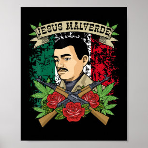 Jesus Malverde Shirt For Women & Men Gifts Jesus M Poster