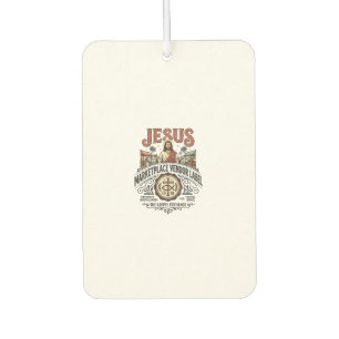 Jesus Marketplace Vendor Label Jesus Marketplace V Car Air Freshener