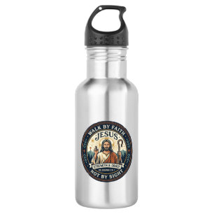 Jesus Matcha Cafe Trend Shirt Christian Graphic_1 532 Ml Water Bottle