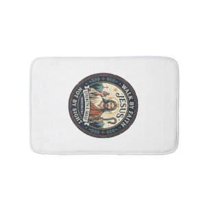 Jesus Matcha Cafe Trend Shirt Christian Graphic_1 Bath Mat