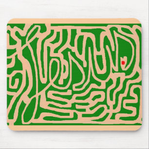 Jesus maze mouse pad