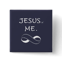 Jesus Me Infinity Buttons Christian Inspiration