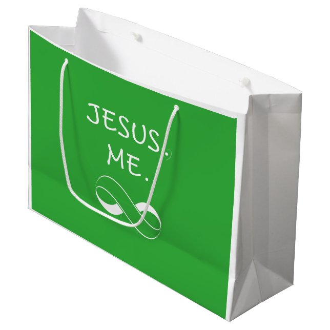 Jesus Me Infinity custom gift bags Holidays (Front Angled)