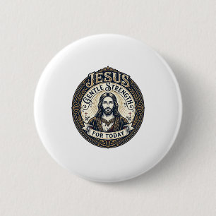 Jesus Memory Care Alzheimer Caregiver Shirt Christ 6 Cm Round Badge