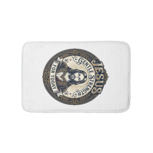 Jesus Memory Care Alzheimer Caregiver Shirt Christ Bath Mat