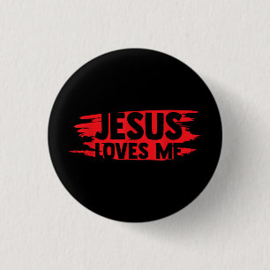 Jesus Men Women Kids Fun Christian Bible Faith Jes 3 Cm Round Badge