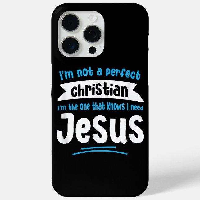 Jesus Men Women Kids Fun Christian Bible Faith Jes Case-Mate iPhone Case (Back)