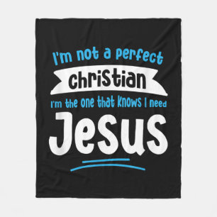Jesus Men Women Kids Fun Christian Bible Faith Jes Fleece Blanket