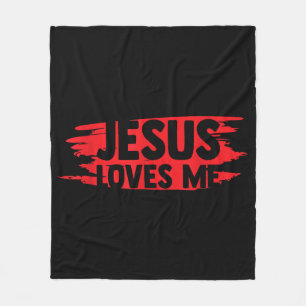 Jesus Men Women Kids Fun Christian Bible Faith Jes Fleece Blanket
