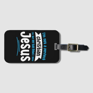 Jesus Men Women Kids Fun Christian Bible Faith Jes Luggage Tag