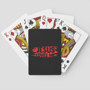Jesus Men Women Kids Fun Christian Bible Faith Jes Playing Cards