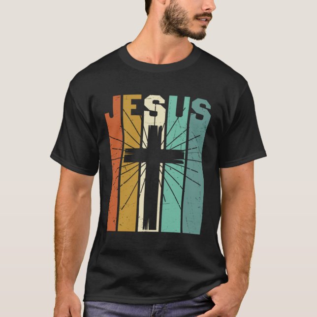 Jesus Men Women Kids Fun Christian Bible Faith Jes T-Shirt (Front)