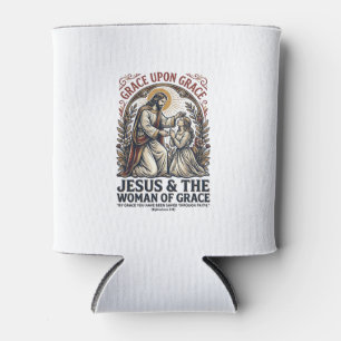Jesus Menopause Midlife Women Encouragement Shirt Can Cooler