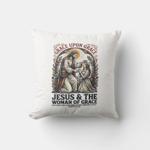 Jesus Menopause Midlife Women Encouragement Shirt Cushion