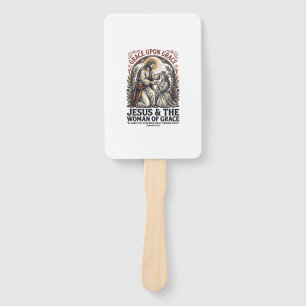 Jesus Menopause Midlife Women Encouragement Shirt Hand Fan