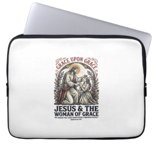 Jesus Menopause Midlife Women Encouragement Shirt Laptop Sleeve