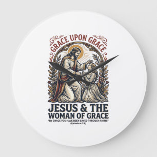 Jesus Menopause Midlife Women Encouragement Shirt Large Clock