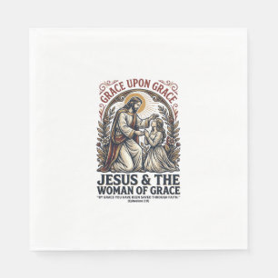 Jesus Menopause Midlife Women Encouragement Shirt Napkin