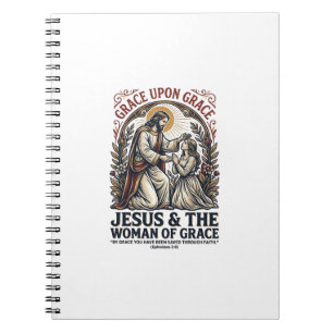 Jesus Menopause Midlife Women Encouragement Shirt Notebook