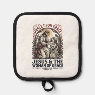 Jesus Menopause Midlife Women Encouragement Shirt Pot Holder
