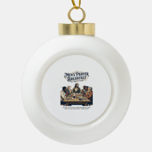 Jesus Mens Group Brotherhood Retreat T-Shirt Inspi Ceramic Ball Christmas Ornament