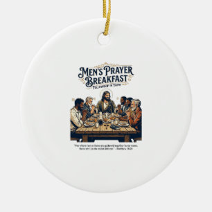 Jesus Mens Group Brotherhood Retreat T-Shirt Inspi Ceramic Ornament