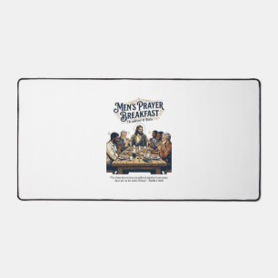Jesus Mens Group Brotherhood Retreat T-Shirt Inspi Desk Mat