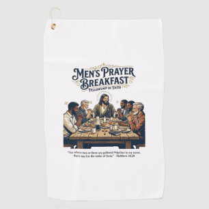 Jesus Mens Group Brotherhood Retreat T-Shirt Inspi Golf Towel