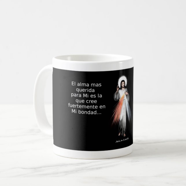 Jesus Merciful message Coffee Mug (Front Left)