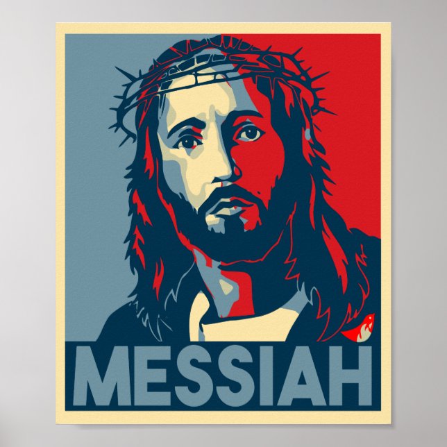 Jesus Messiah Christian Poster (Front)