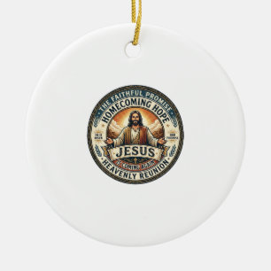 Jesus Military Spouse Waiting Wife T-Shirt Inspira Ceramic Ornament