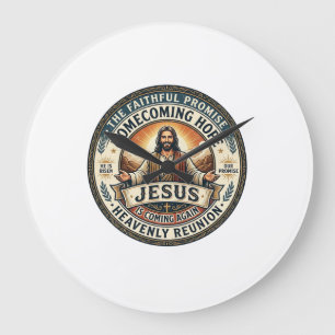 Jesus Military Spouse Waiting Wife T-Shirt Inspira Large Clock