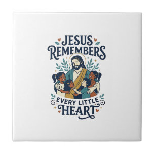 Jesus Miscarriage Comfort Healing T-Shirt Inspirat Ceramic Tile