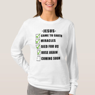 JESUS' Mission Checklist: Christian Faith Gospel T-Shirt