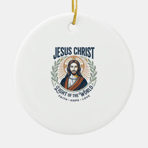 Jesus Modest Fashion Feminine Values T-Shirt Inspi Ceramic Ornament