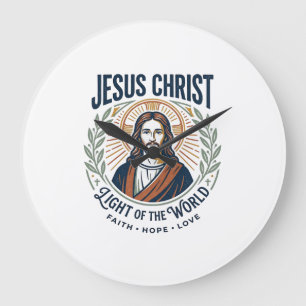 Jesus Modest Fashion Feminine Values T-Shirt Inspi Large Clock