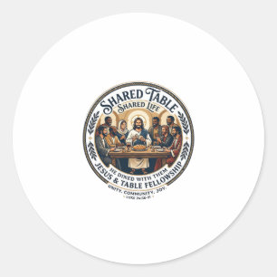 Jesus Moms Group Womens Bible Study Vintage Shirt  Classic Round Sticker