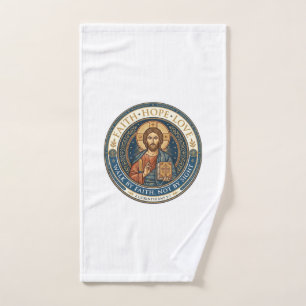 Jesus Monastic Contemplative Spirituality Graphic Hand Towel
