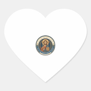 Jesus Monastic Contemplative Spirituality Graphic Heart Sticker