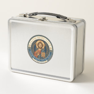 Jesus Monastic Contemplative Spirituality Graphic Metal Lunch Box