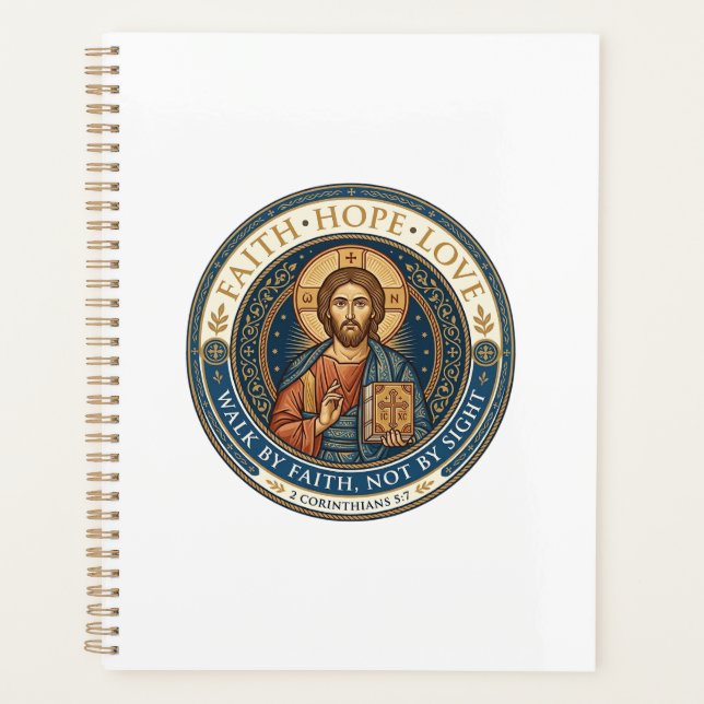 Jesus Monastic Contemplative Spirituality Graphic  Planner (Front)