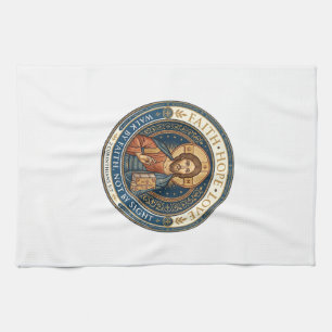 Jesus Monastic Contemplative Spirituality Graphic  Tea Towel