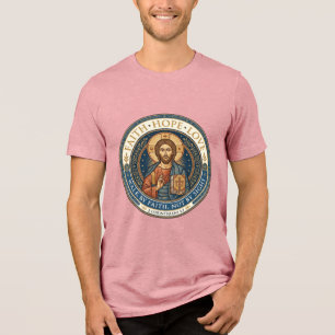 Jesus Monastic Contemplative Spirituality Graphic  Tri-Blend Shirt