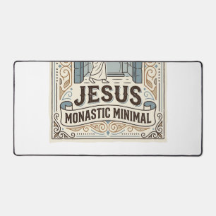Jesus Monastic Minimal Jesus Monastic Minimal Chri Desk Mat