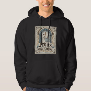 Jesus Monastic Minimal Jesus Monastic Minimal Chri Hoodie