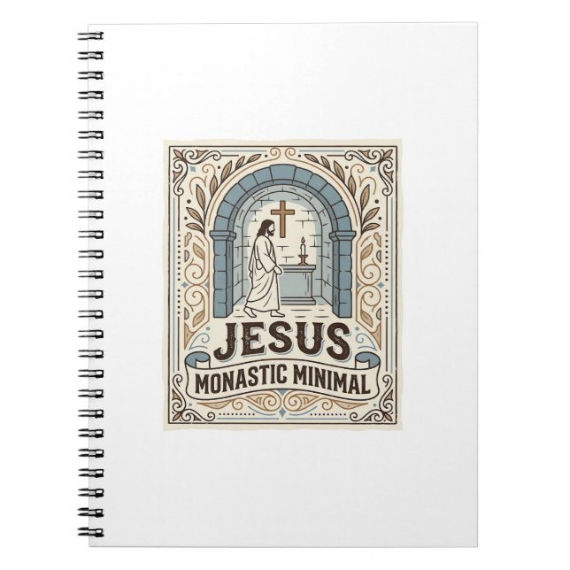 Jesus Monastic Minimal Jesus Monastic Minimal Chri Notebook (Front)