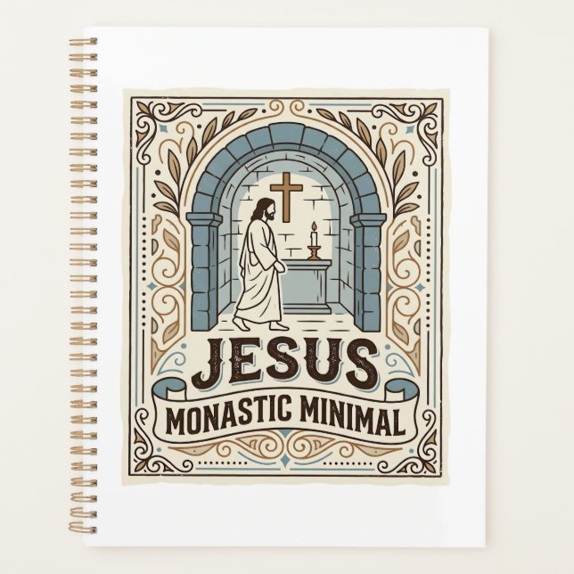 Jesus Monastic Minimal Jesus Monastic Minimal Chri Planner (Front)