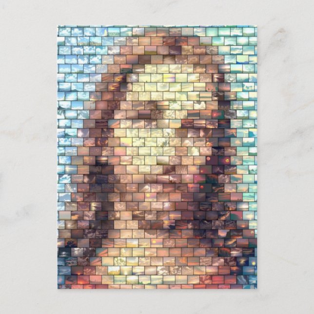 Jesus montage postcard (Front)