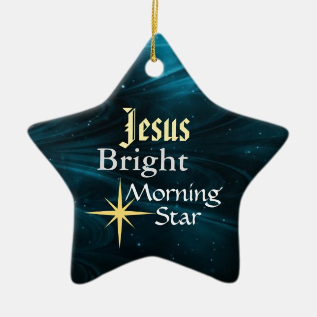 Jesus Morning Star Customised Ornament (Front)